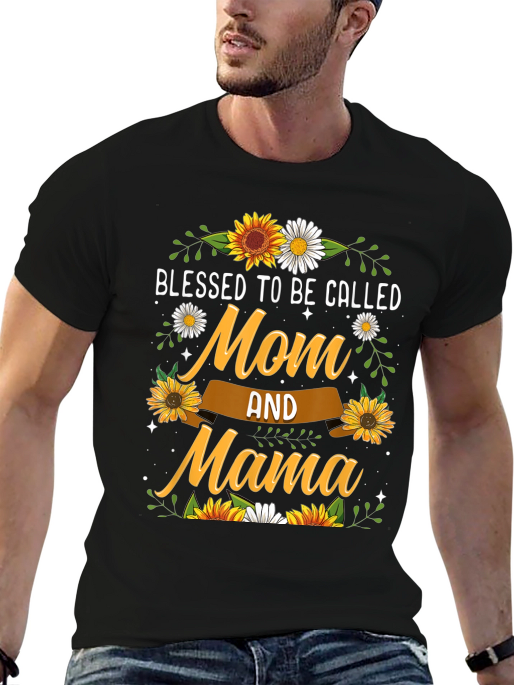 Blessed Mom & Mama Sunflower T-Shirt