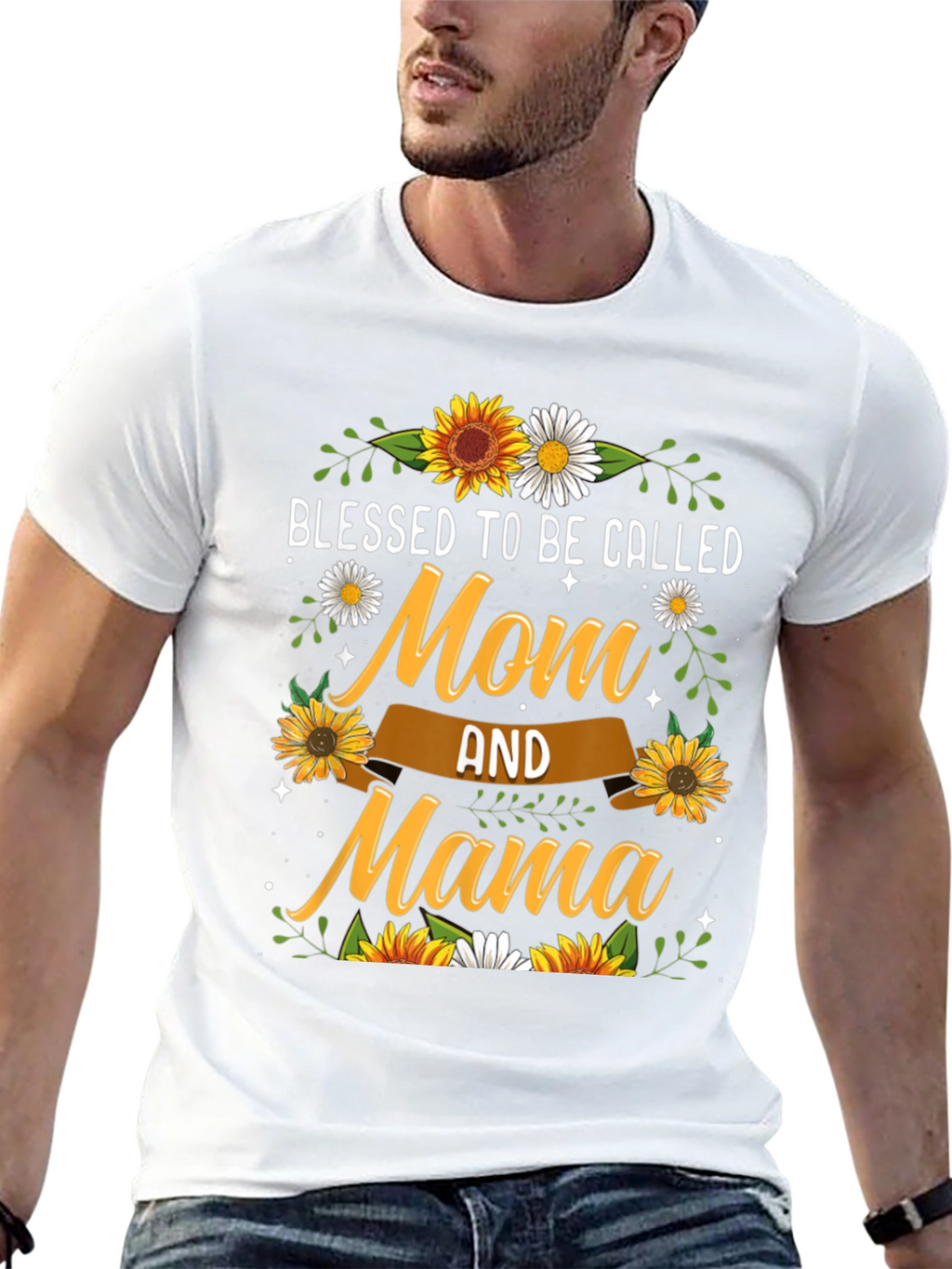 Blessed Mom & Mama Sunflower T-Shirt