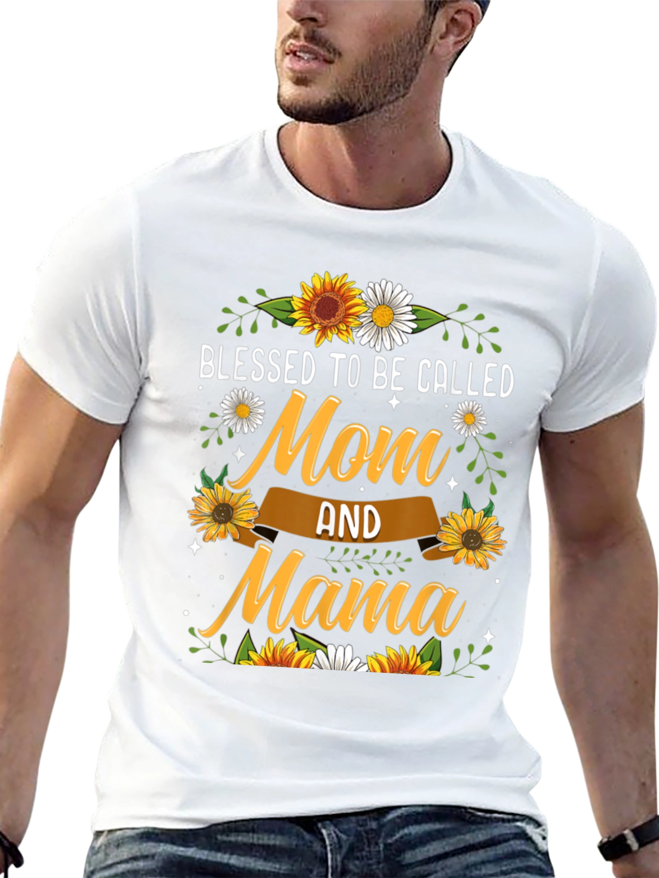 Blessed Mom & Mama Sunflower T-Shirt