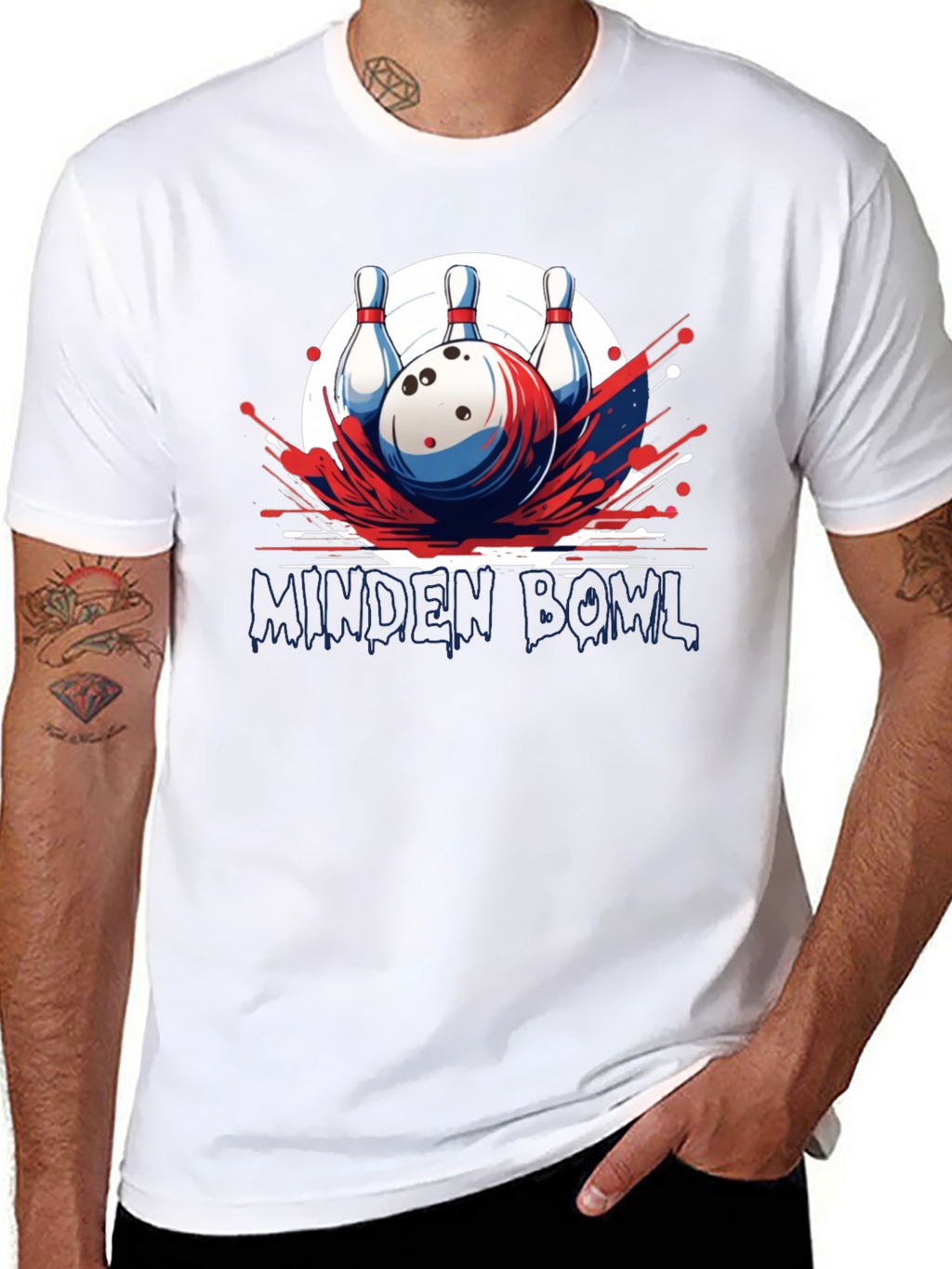 Minden Bowl Graphic T-Shirt - Strike Design