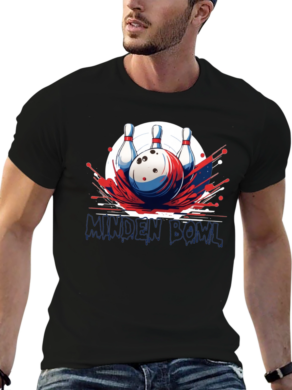 Minden Bowl Graphic T-Shirt - Strike Design