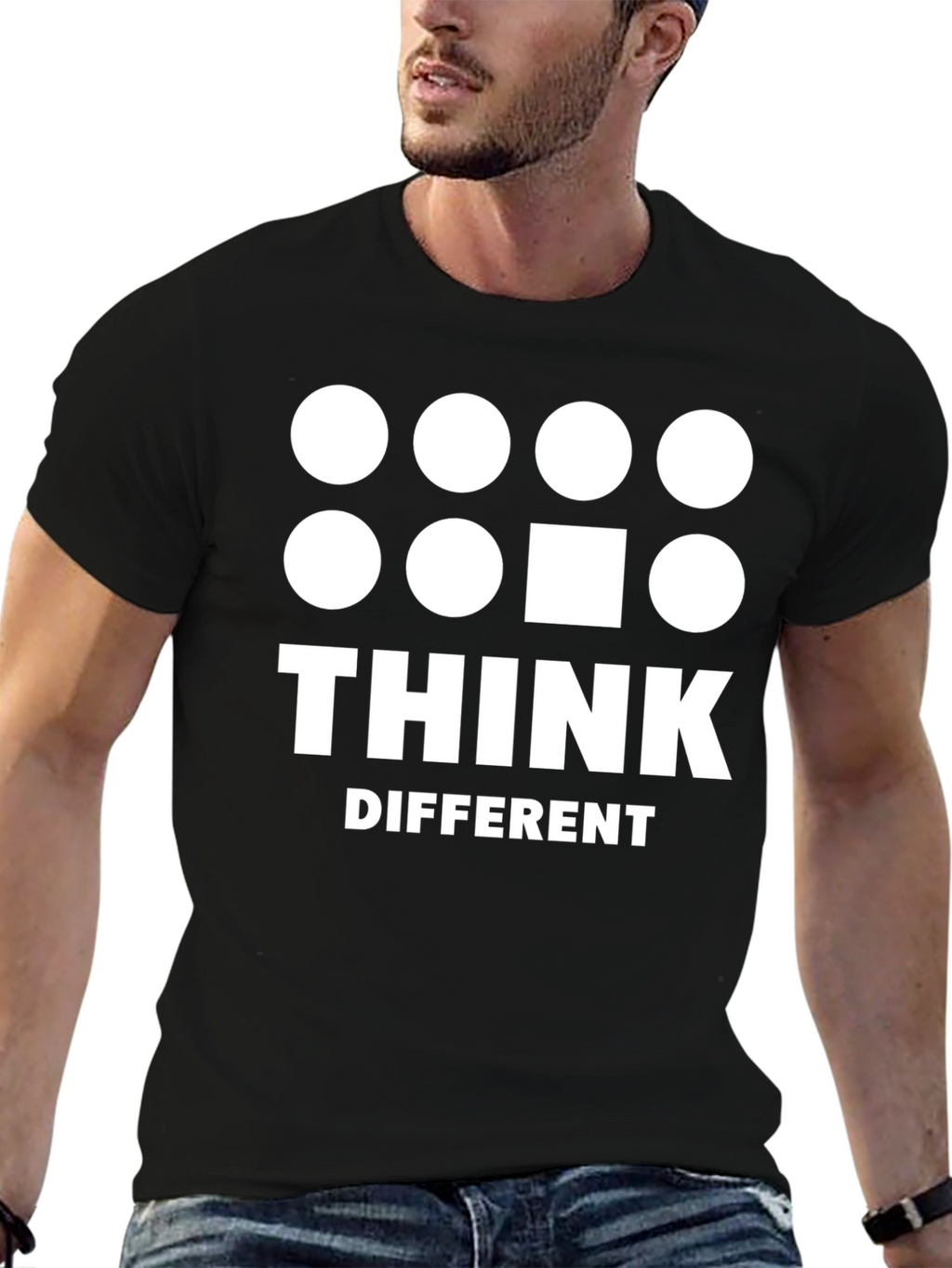 Think Different T-Shirt - Bold Graphic Tee