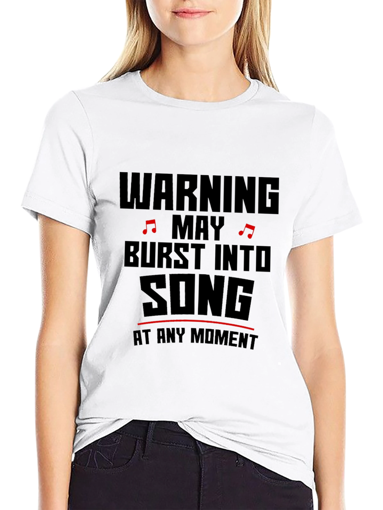 Warning May Burst Into Song T-Shirt