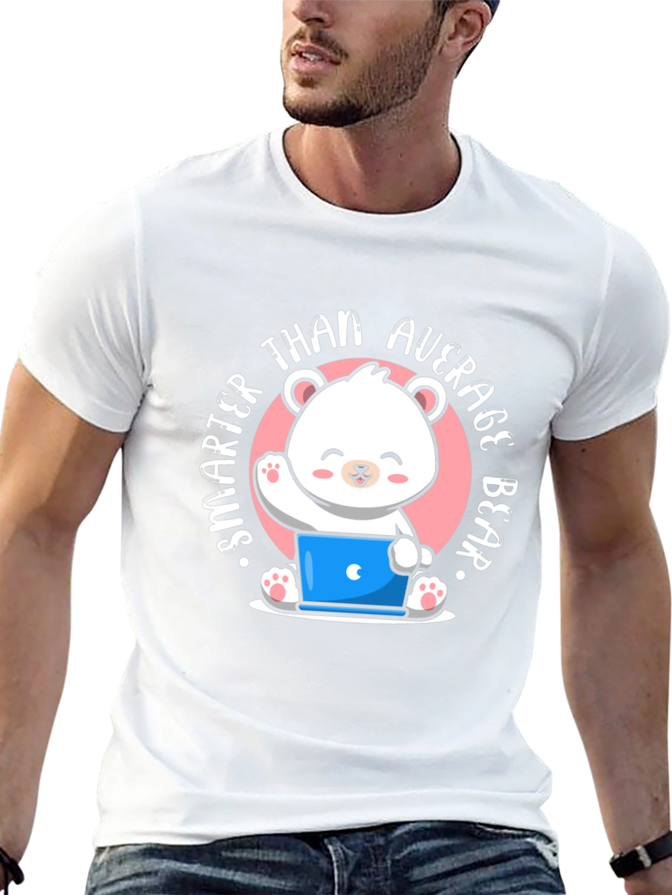 Smarter Than Average Bear T-Shirt - Cute Cartoon Design