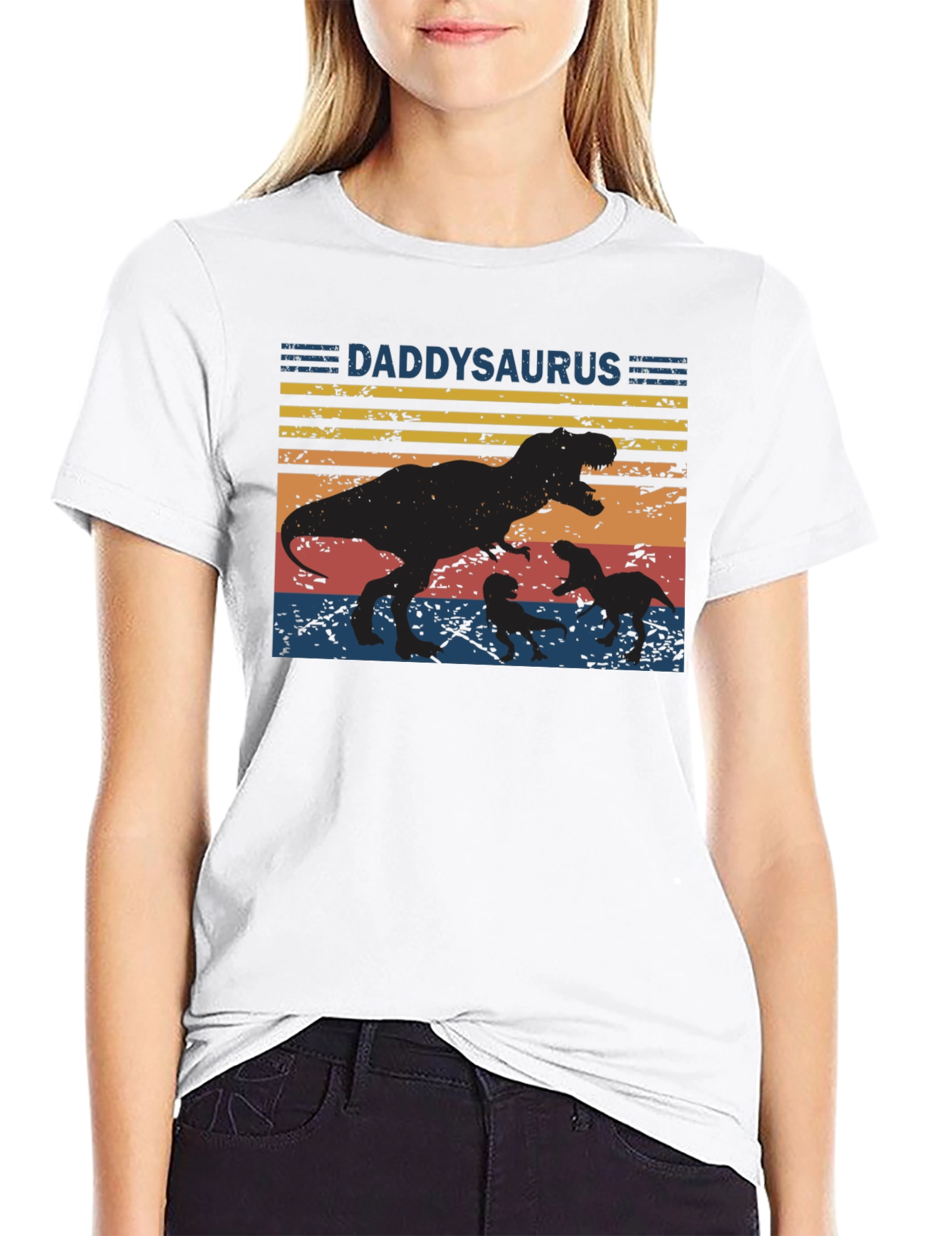 Daddysaurus Rex T-Shirt - Dinosaur Family Tee