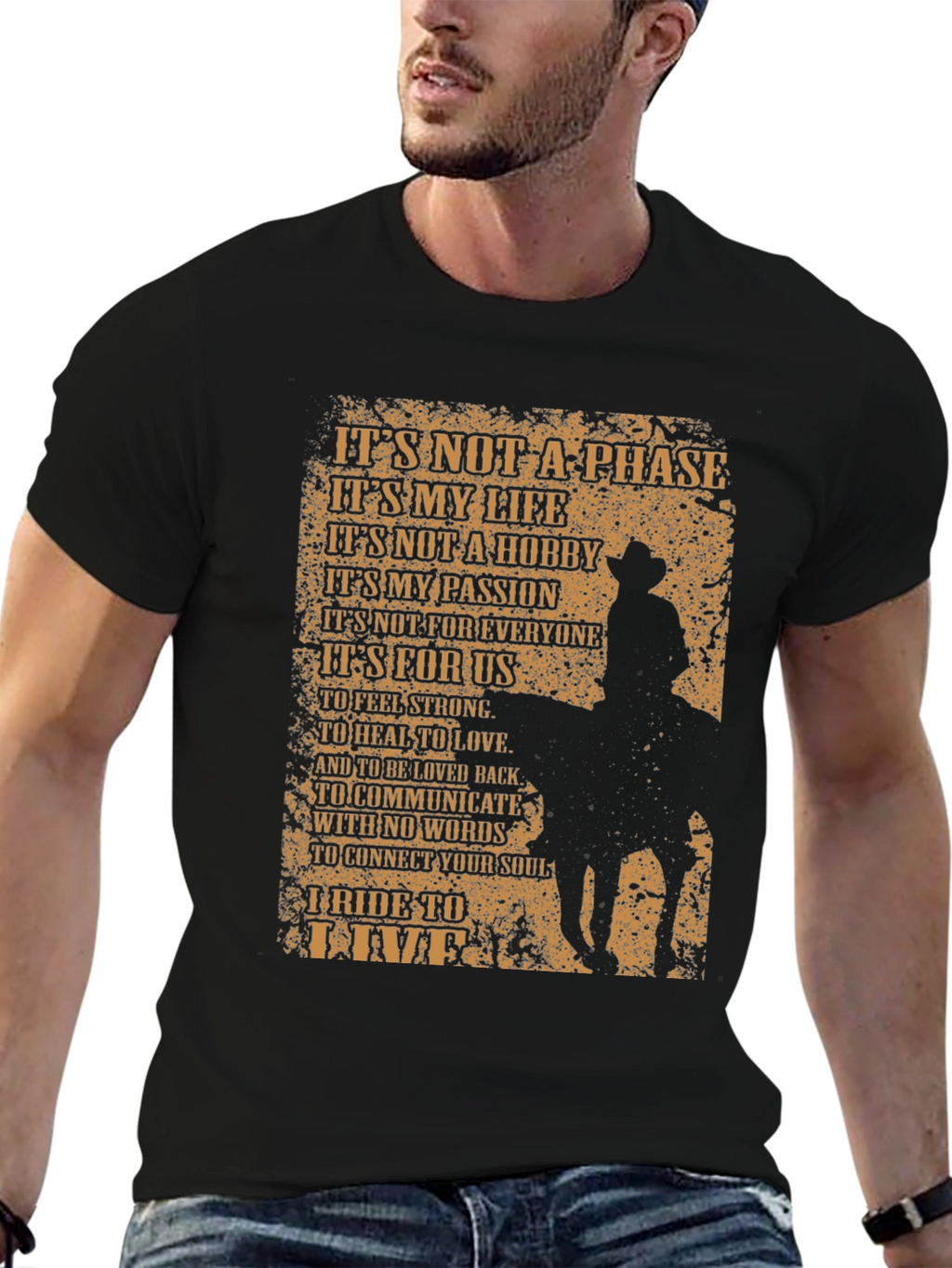 Cowboy Spirit Graphic T-Shirt - Ride to Live