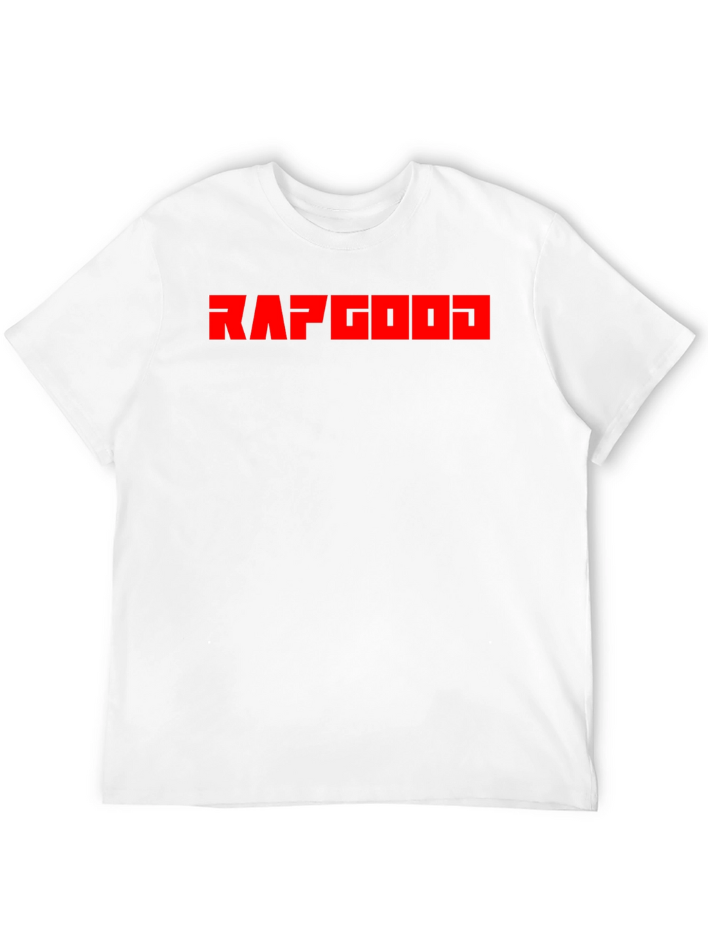 RAPGOD Graphic Tee - Bold Red Print on Black