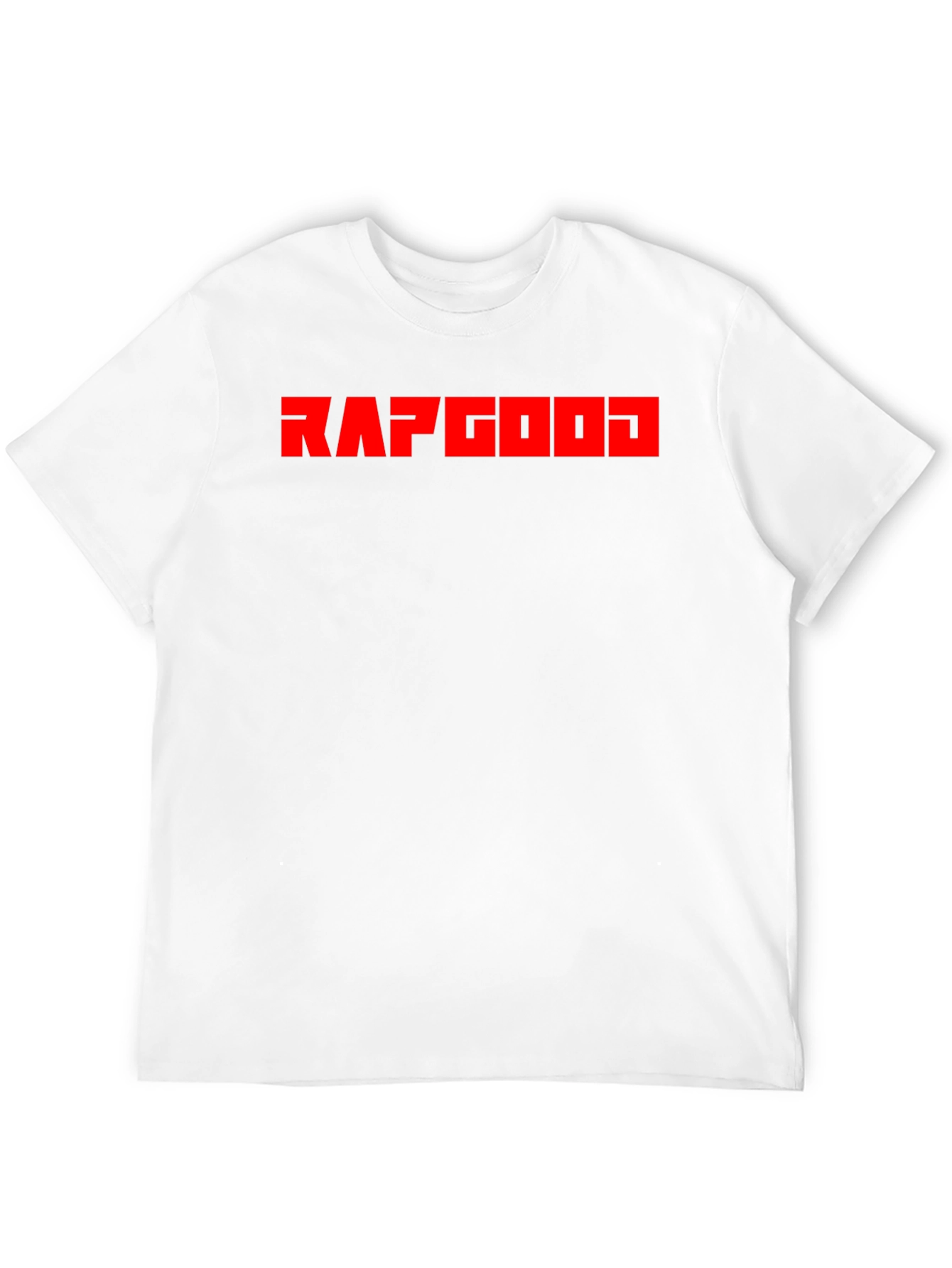 RAPGOD Graphic Tee - Bold Red Print on Black