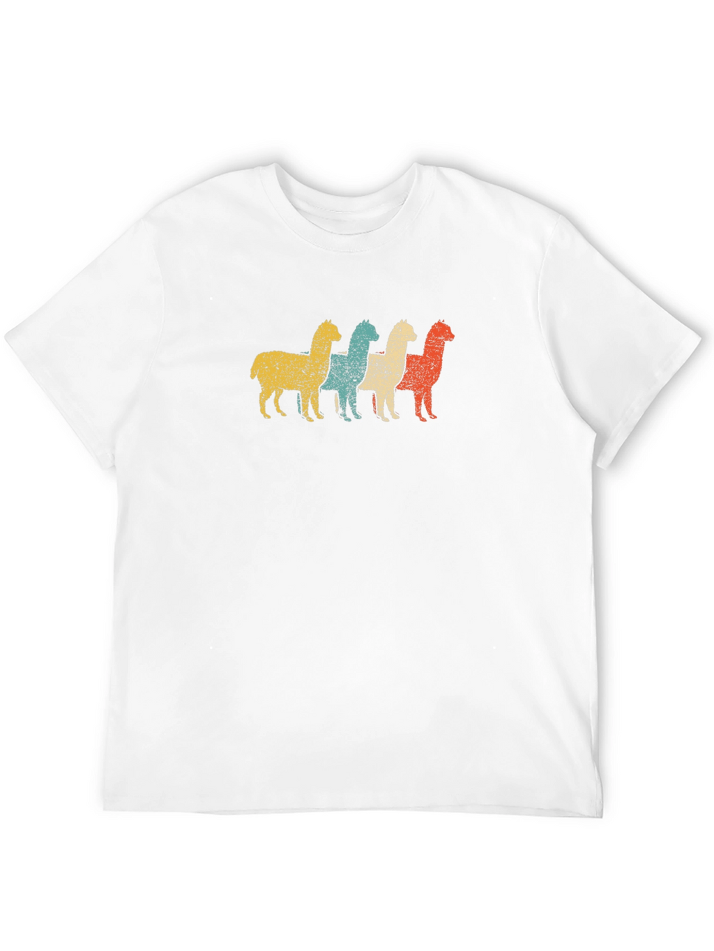 Retro Alpaca T-Shirt - Distressed Graphic Tee