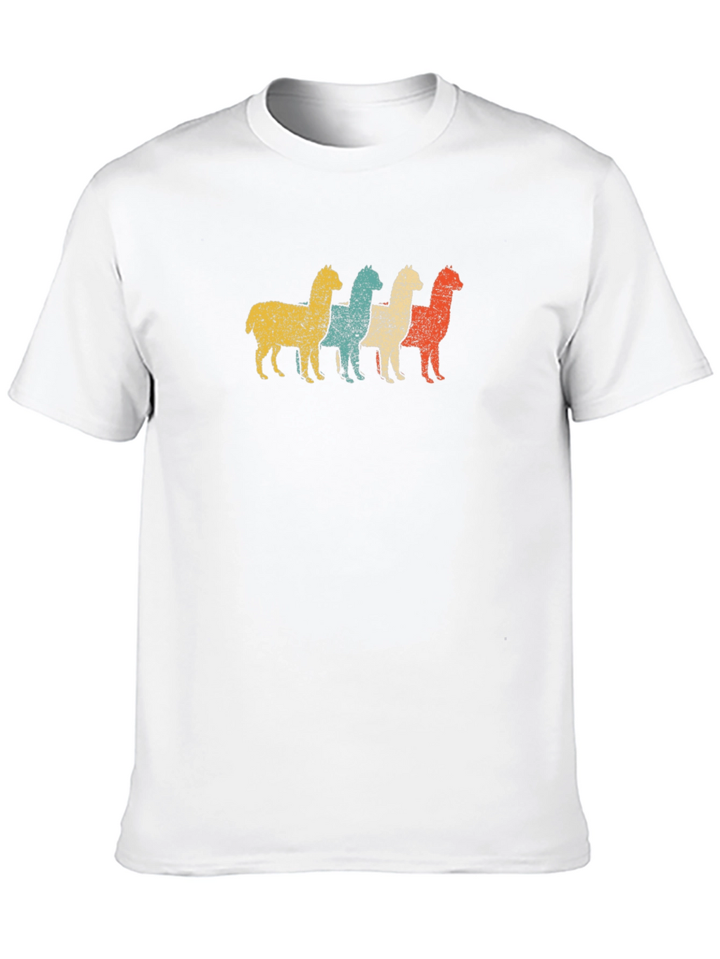 Retro Alpaca T-Shirt - Distressed Graphic Tee