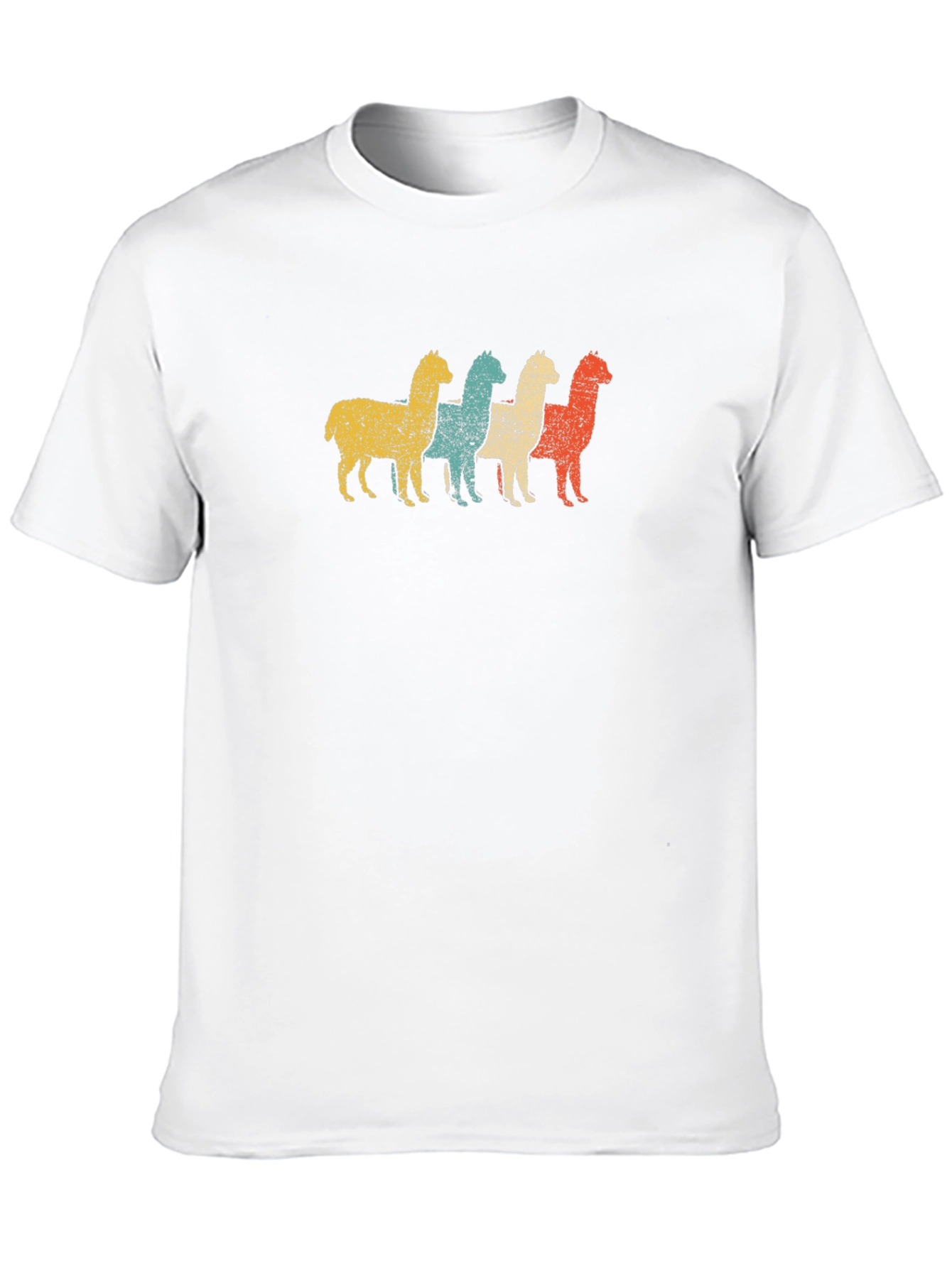 Retro Alpaca T-Shirt - Distressed Graphic Tee