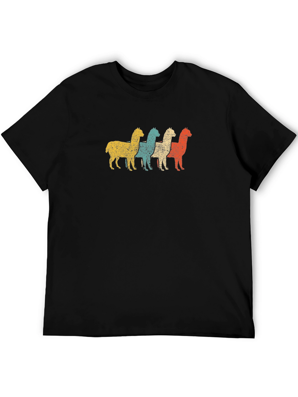 Retro Alpaca T-Shirt - Distressed Graphic Tee