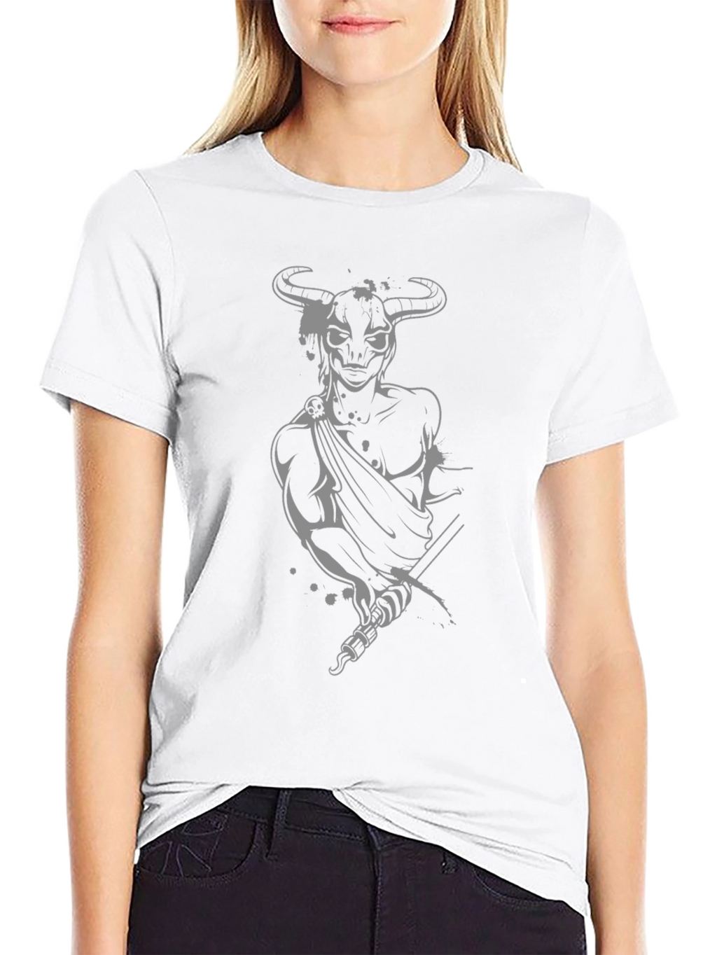 Minotaur Graphic Tee - Black Cotton Blend