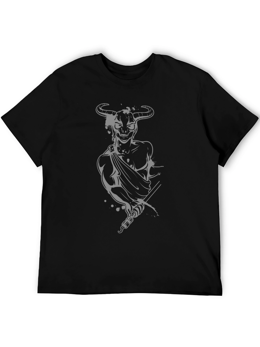 Minotaur Graphic Tee - Black Cotton Blend