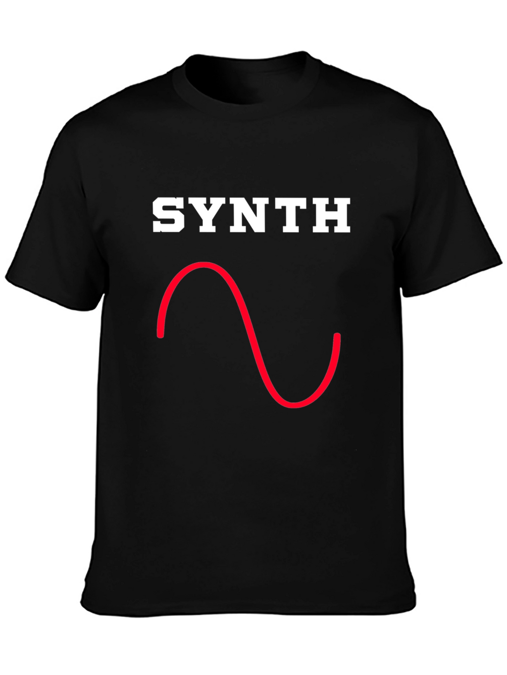 Synth Waveform Graphic Tee - Black T-Shirt