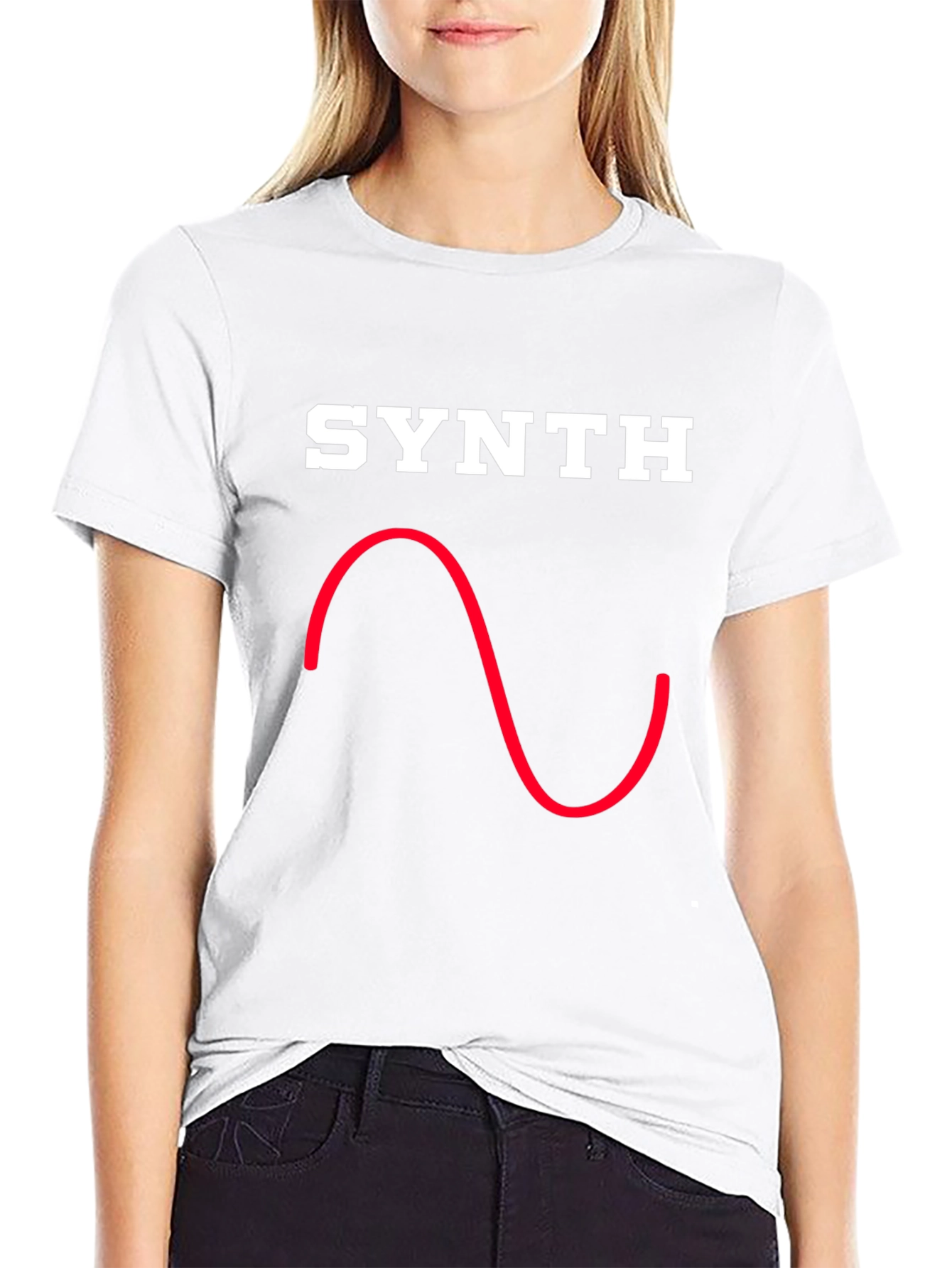 Synth Waveform Graphic Tee - Black T-Shirt