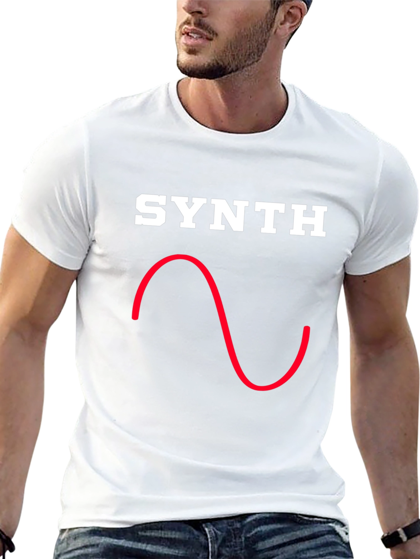 Synth Waveform Graphic Tee - Black T-Shirt