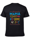 This Mama Loves Her Au-Some Boy Autism Awareness T-Shirt