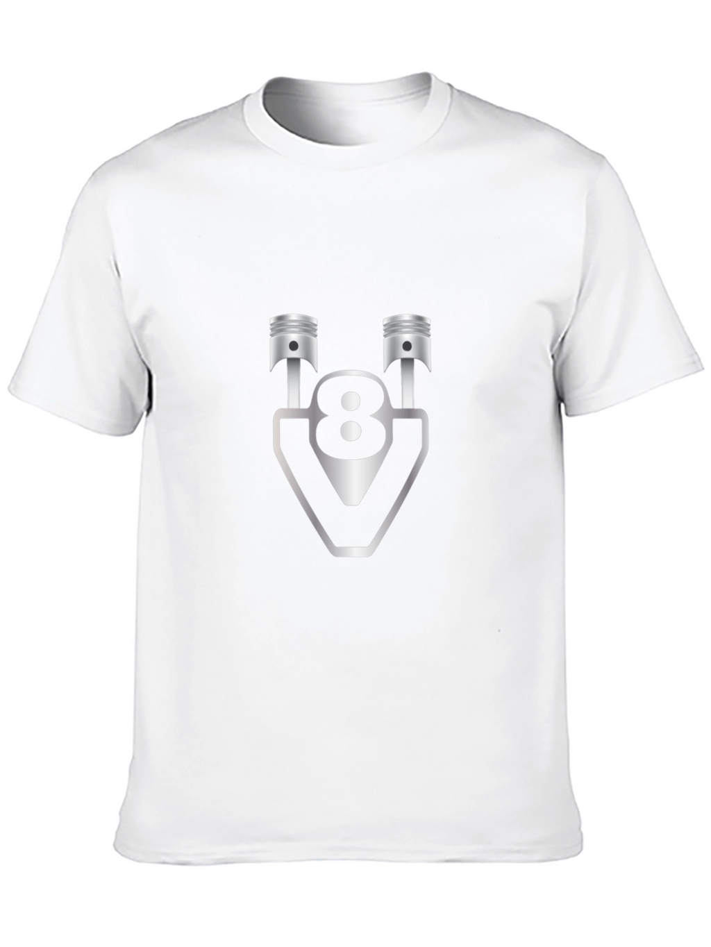 V8 Engine Pistons Graphic Tee - Black