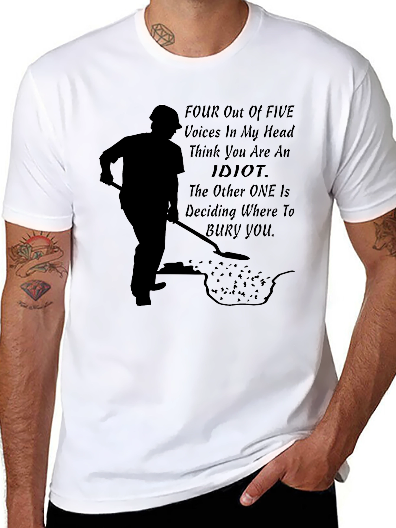 Funny Graphic T-Shirt - Voices In My Head