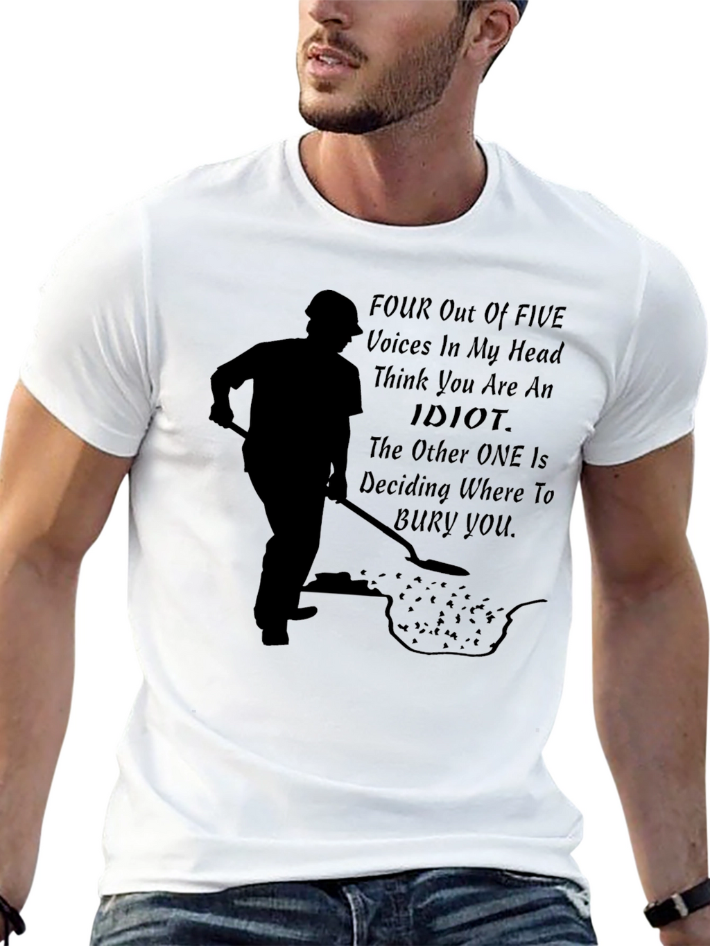 Funny Graphic T-Shirt - Voices In My Head