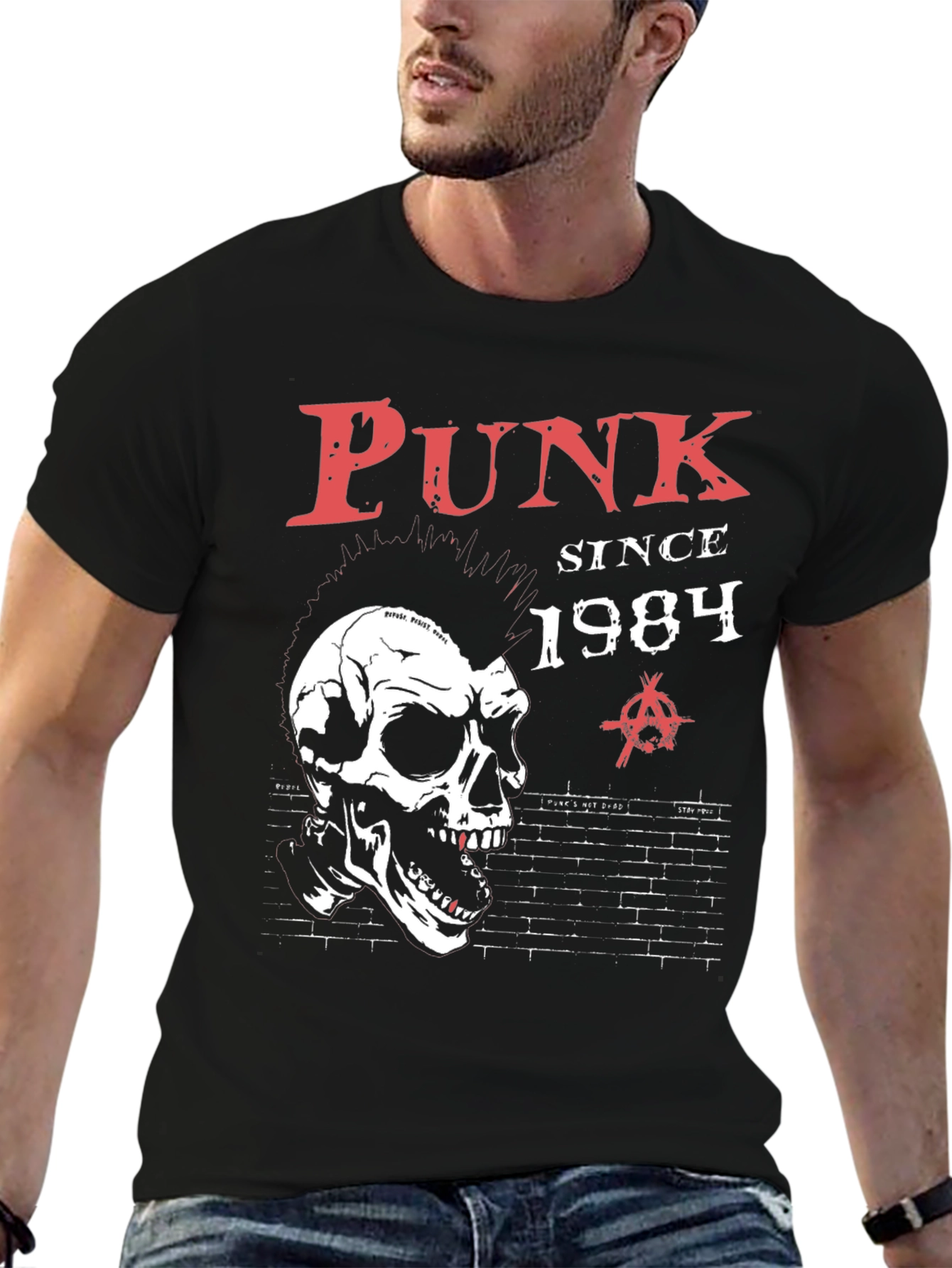 Punk Since 1984 Skull Graphic T-Shirt