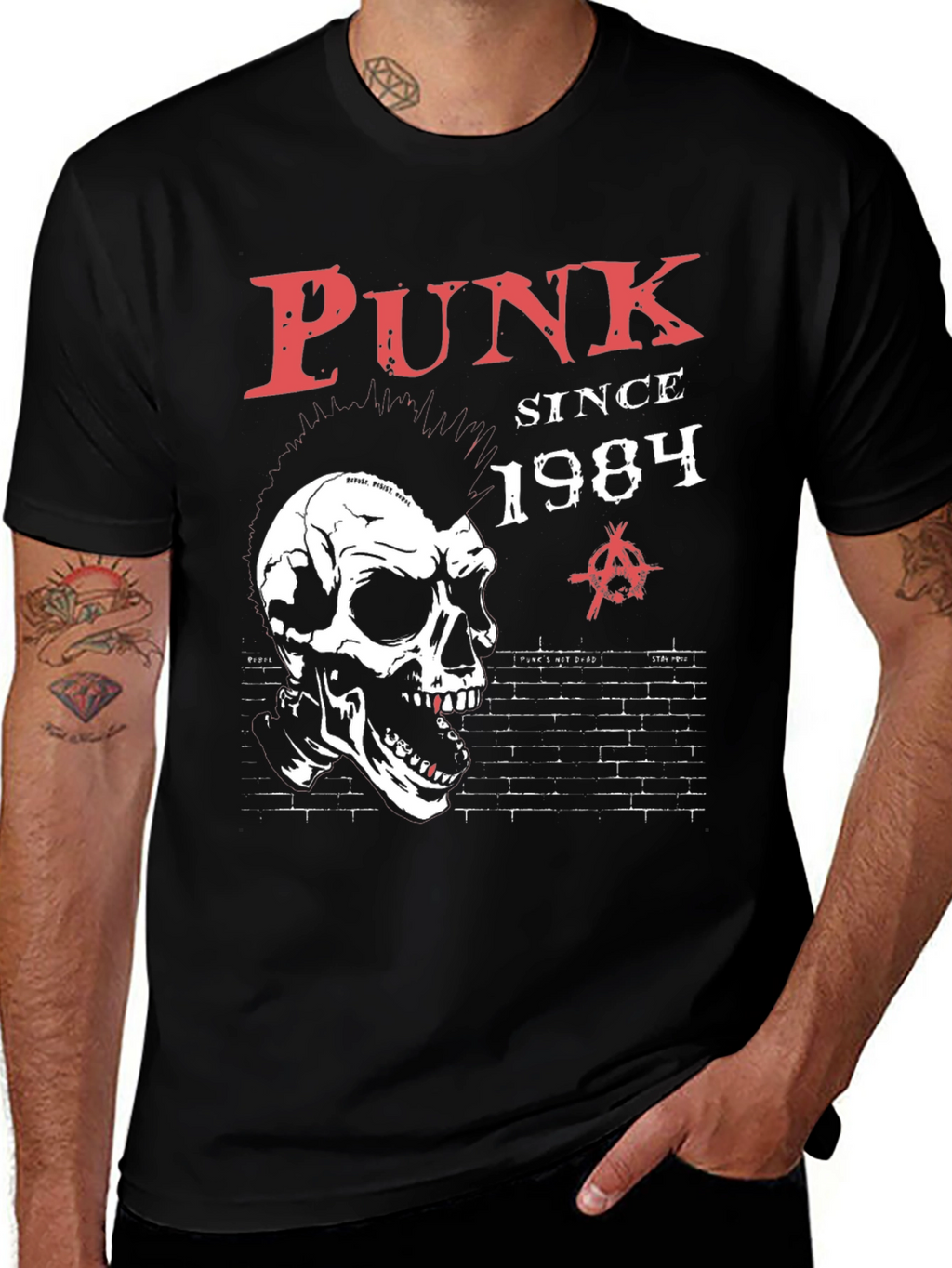 Punk Since 1984 Skull Graphic T-Shirt