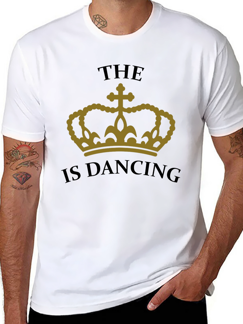The Crown is Dancing Graphic Tee - Black