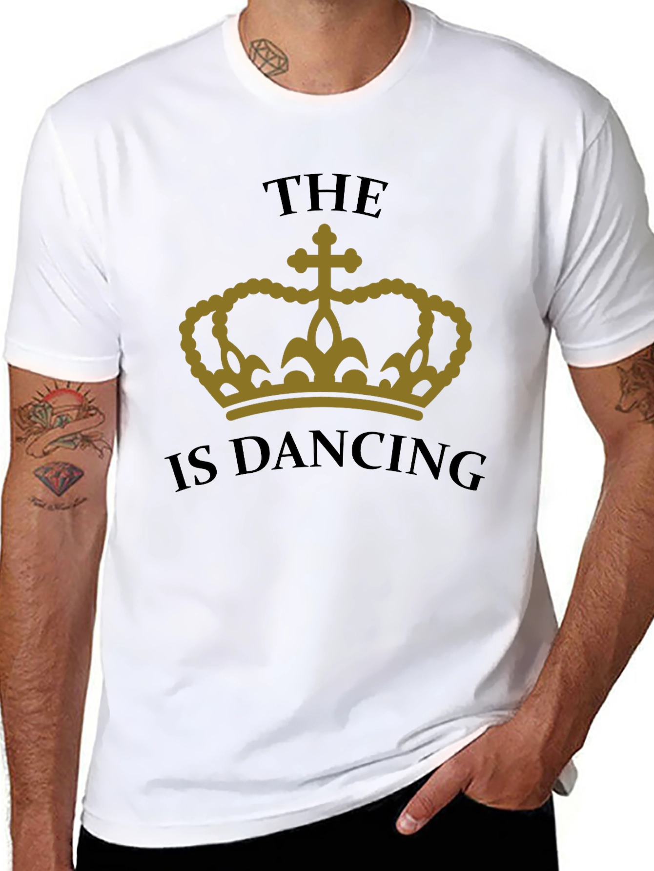 The Crown is Dancing Graphic Tee - Black