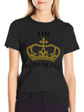 The Crown is Dancing Graphic Tee - Black