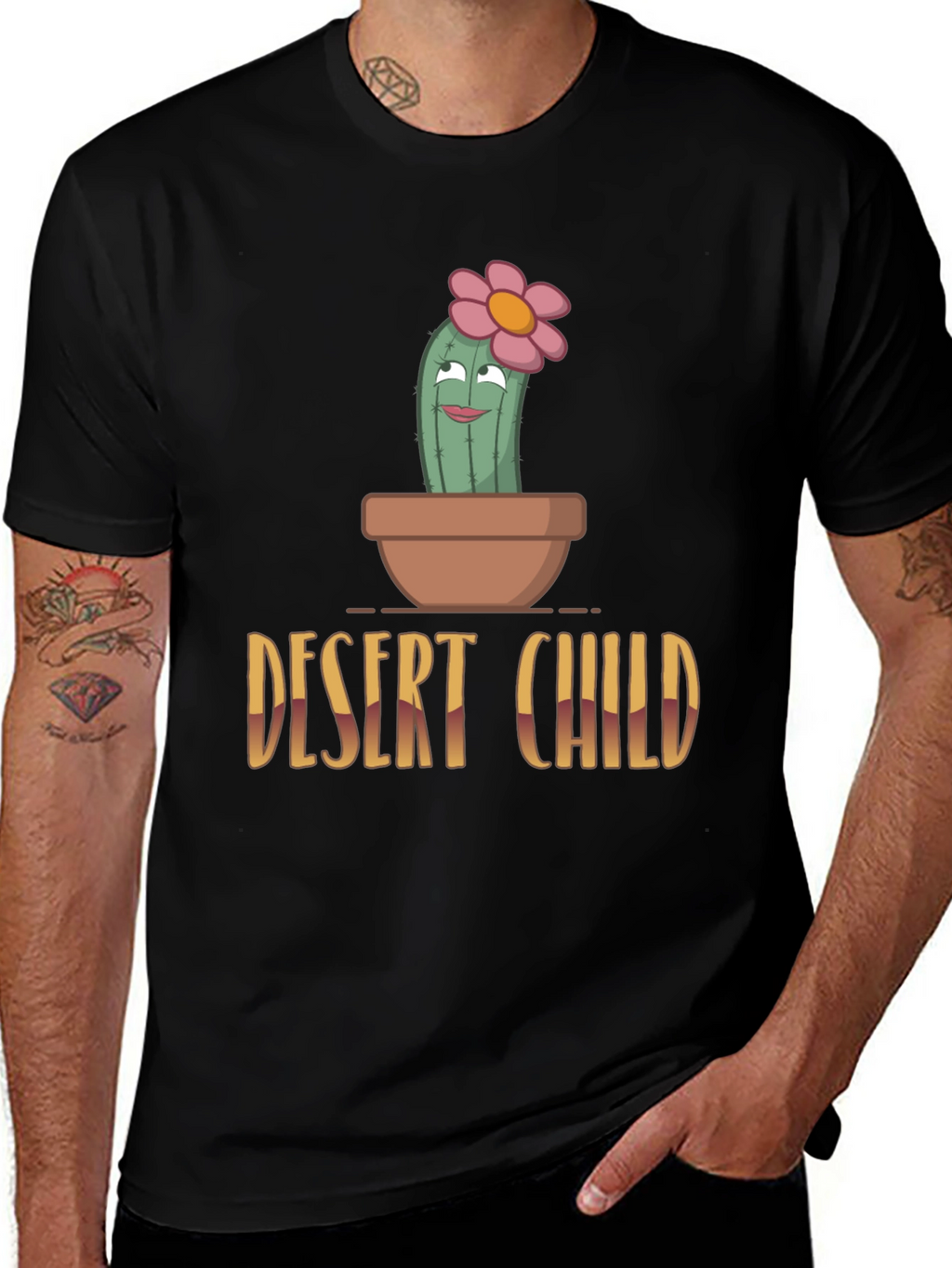 Desert Child Cactus T-Shirt - Unique Graphic Tee