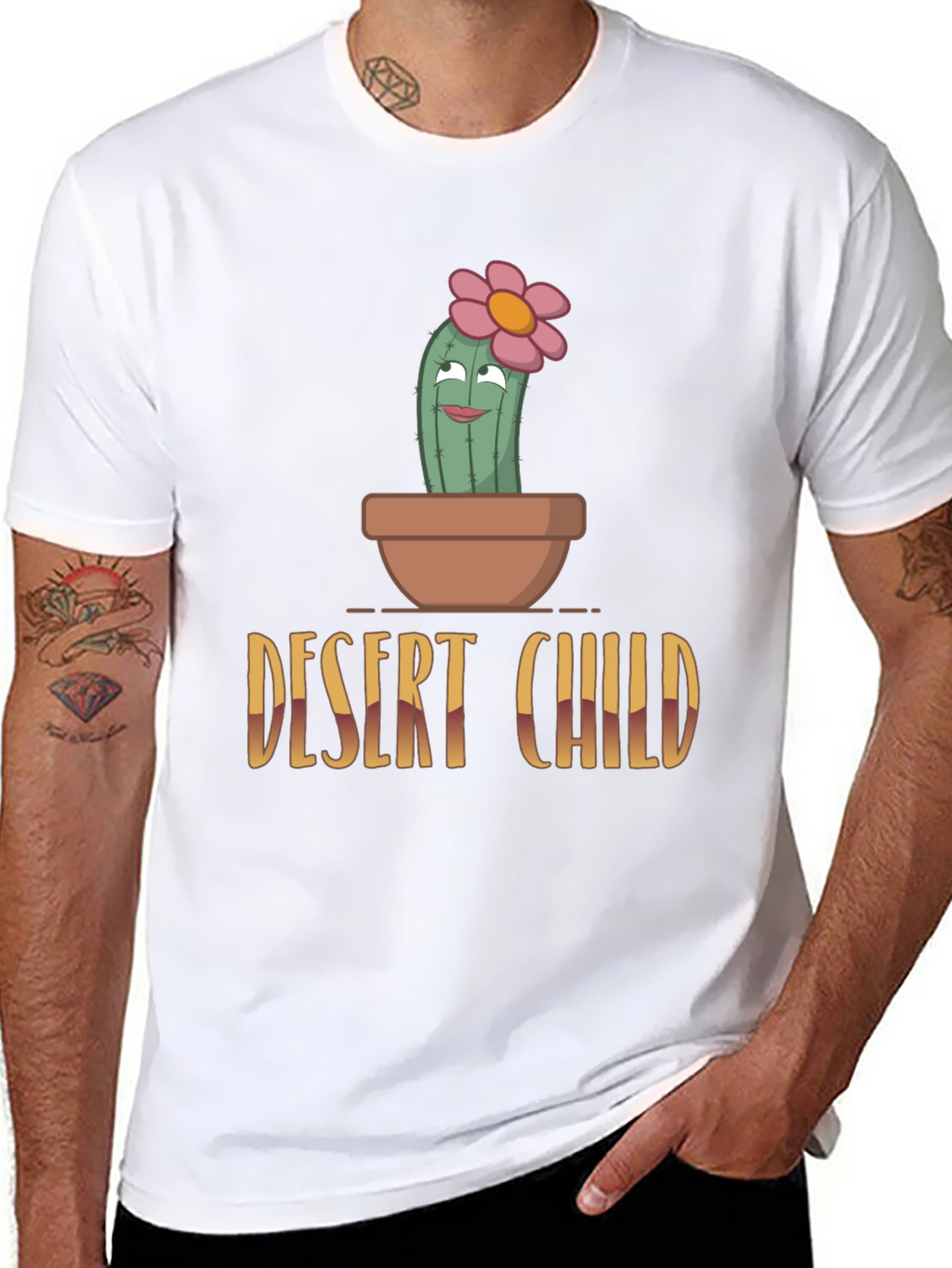 Desert Child Cactus T-Shirt - Unique Graphic Tee