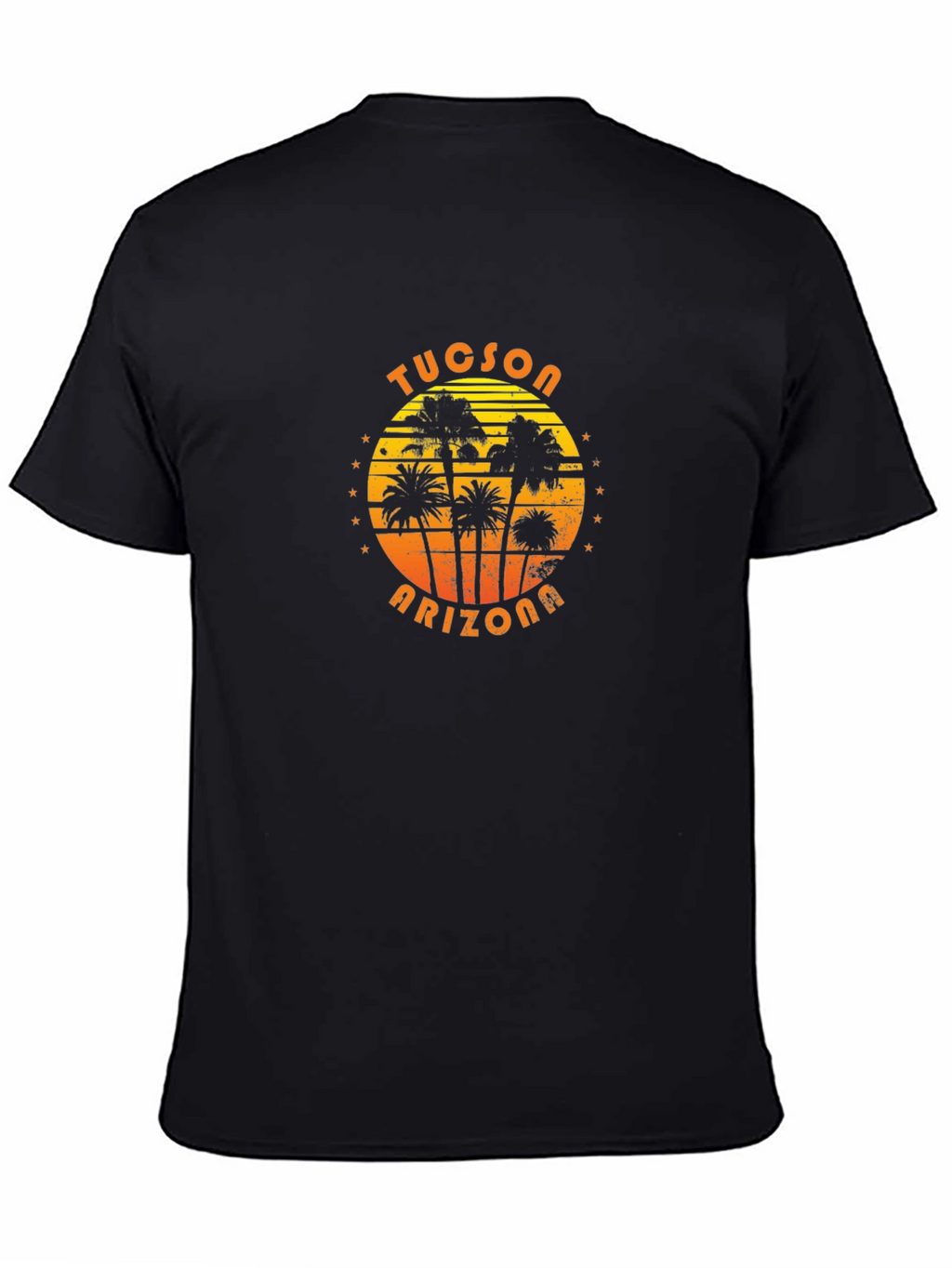 Tucson Arizona Palm Tree Graphic Tee - Black