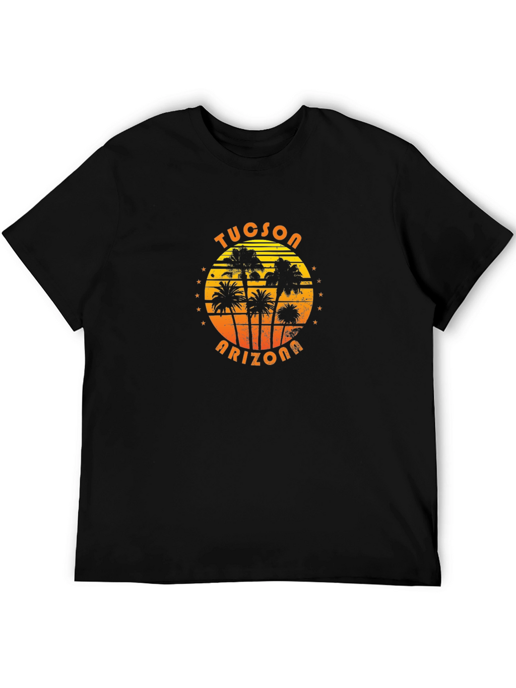 Tucson Arizona Palm Tree Graphic Tee - Black