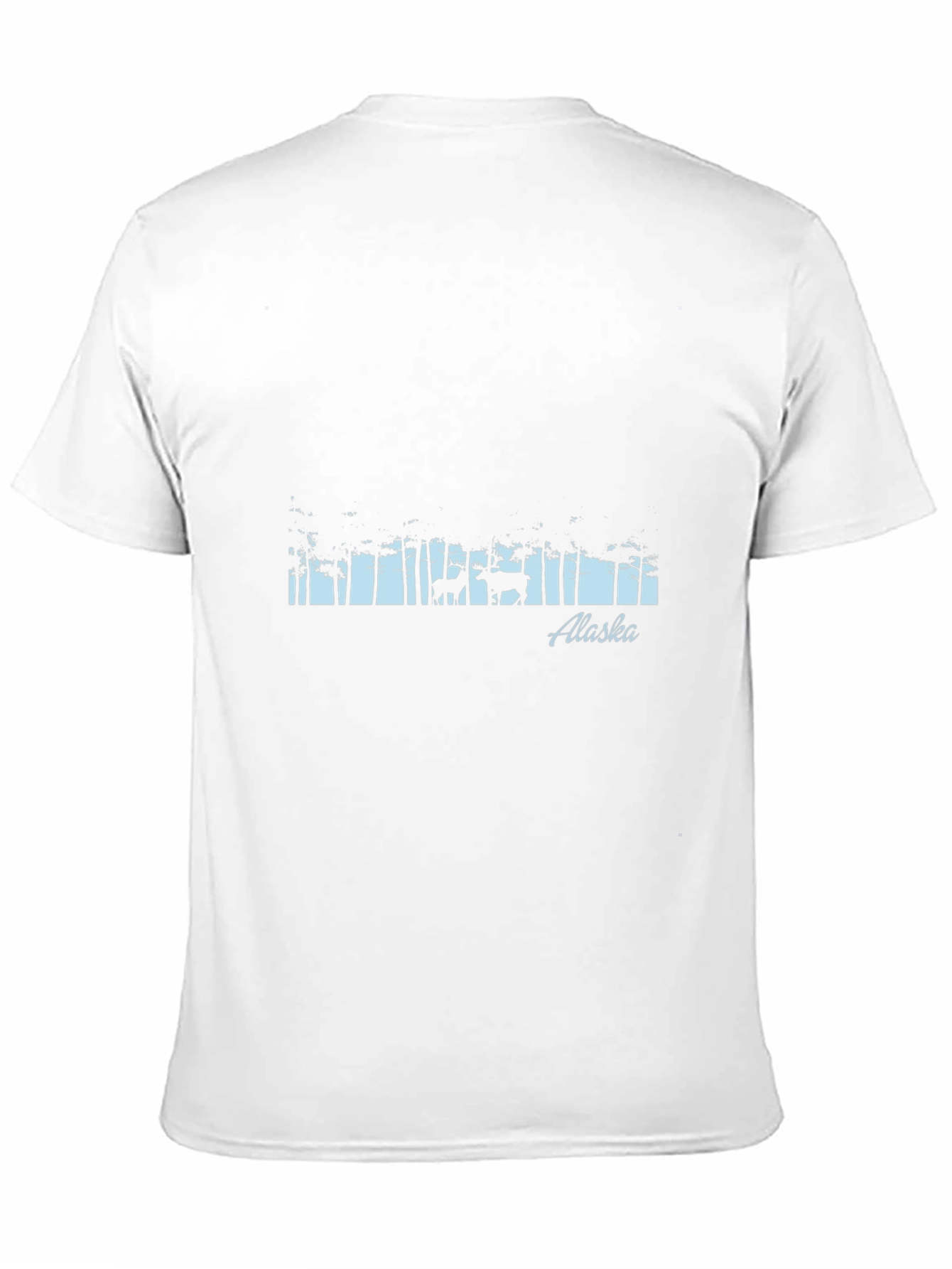 Alaska Moose Forest Graphic Tee - Black