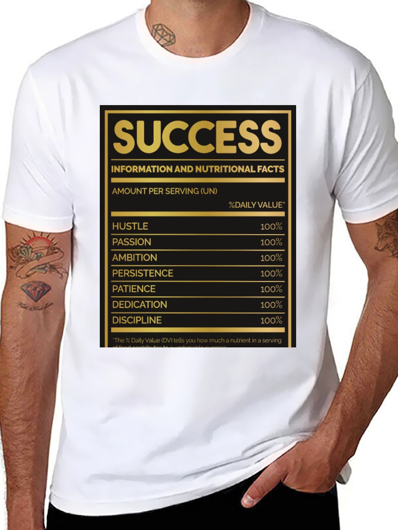 Success Nutritional Facts T-Shirt