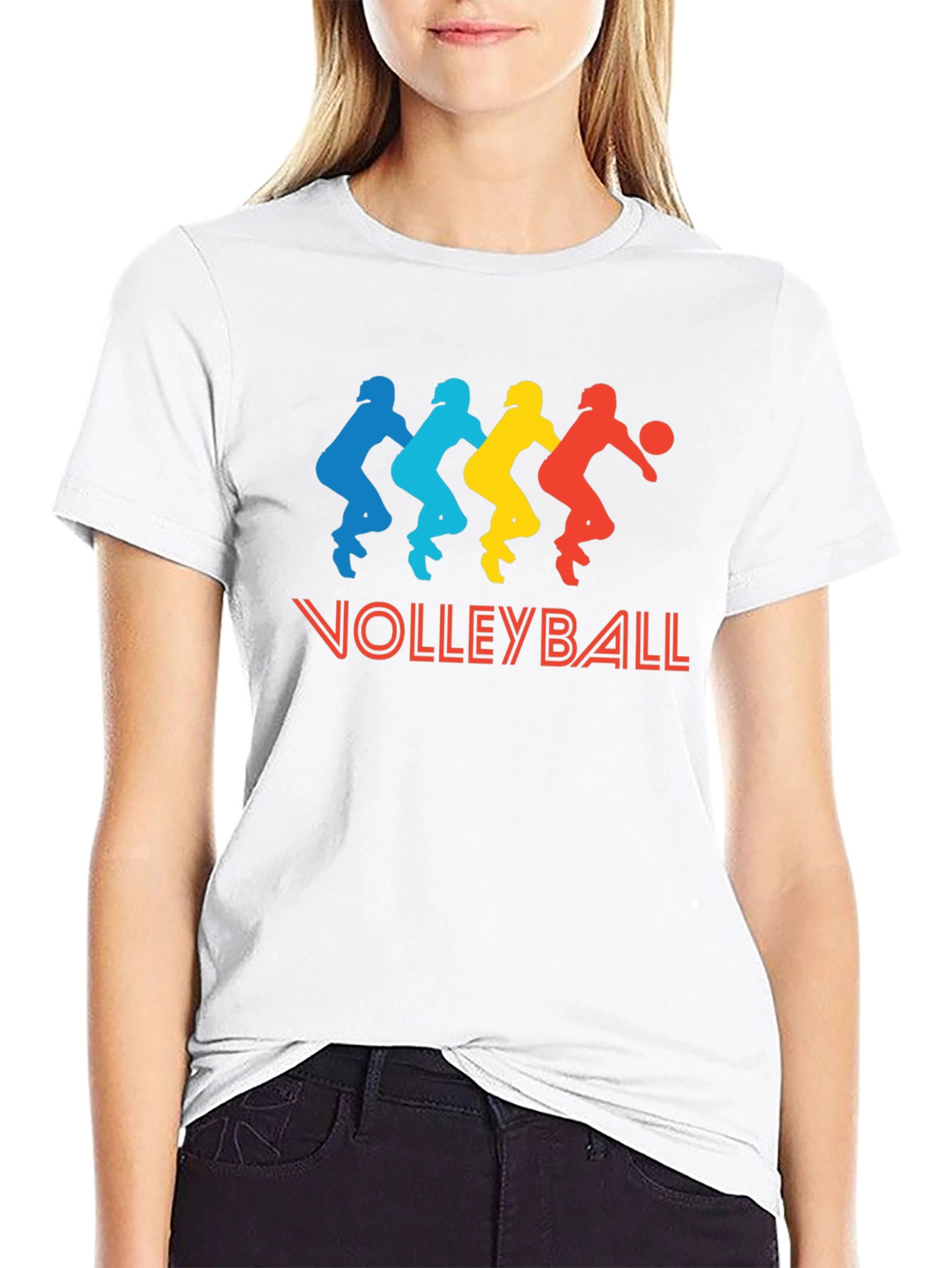 Volleyball Graphic Print T-Shirt