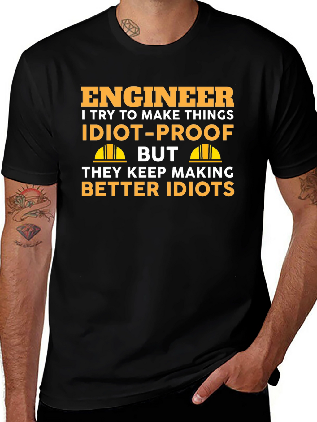 Engineer Idiot-Proof T-Shirt - Funny Engineering Gift