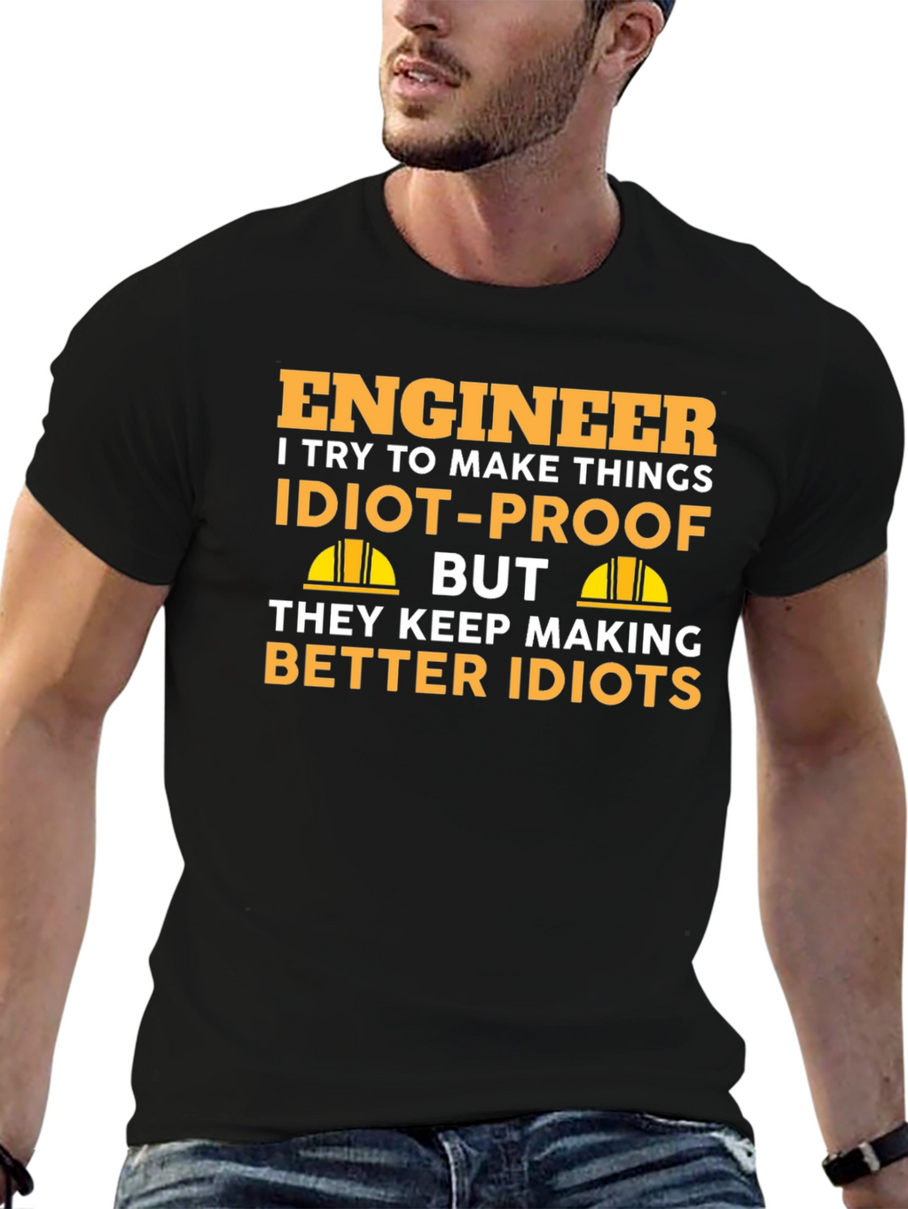 Engineer Idiot-Proof T-Shirt - Funny Engineering Gift