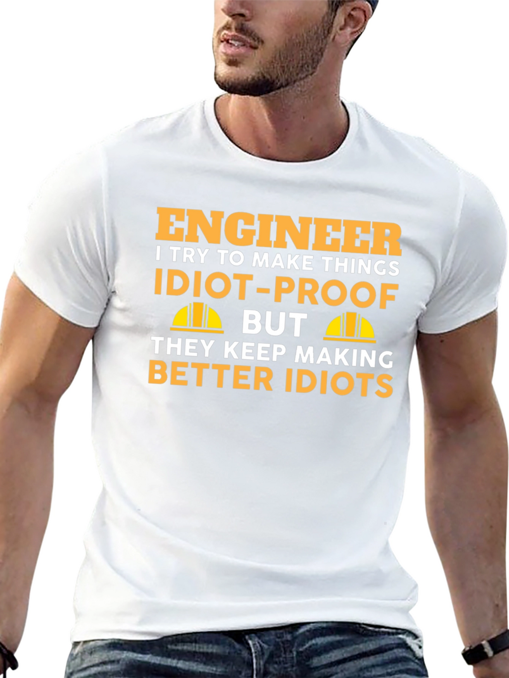 Engineer Idiot-Proof T-Shirt - Funny Engineering Gift