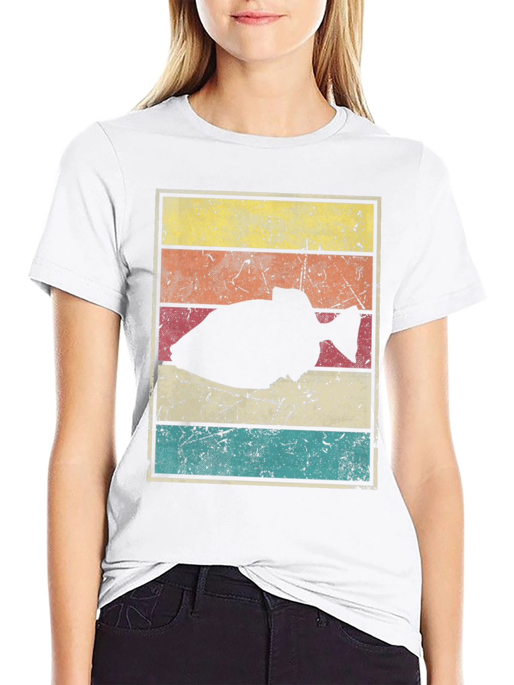 Retro Triggerfish Graphic Tee - Black