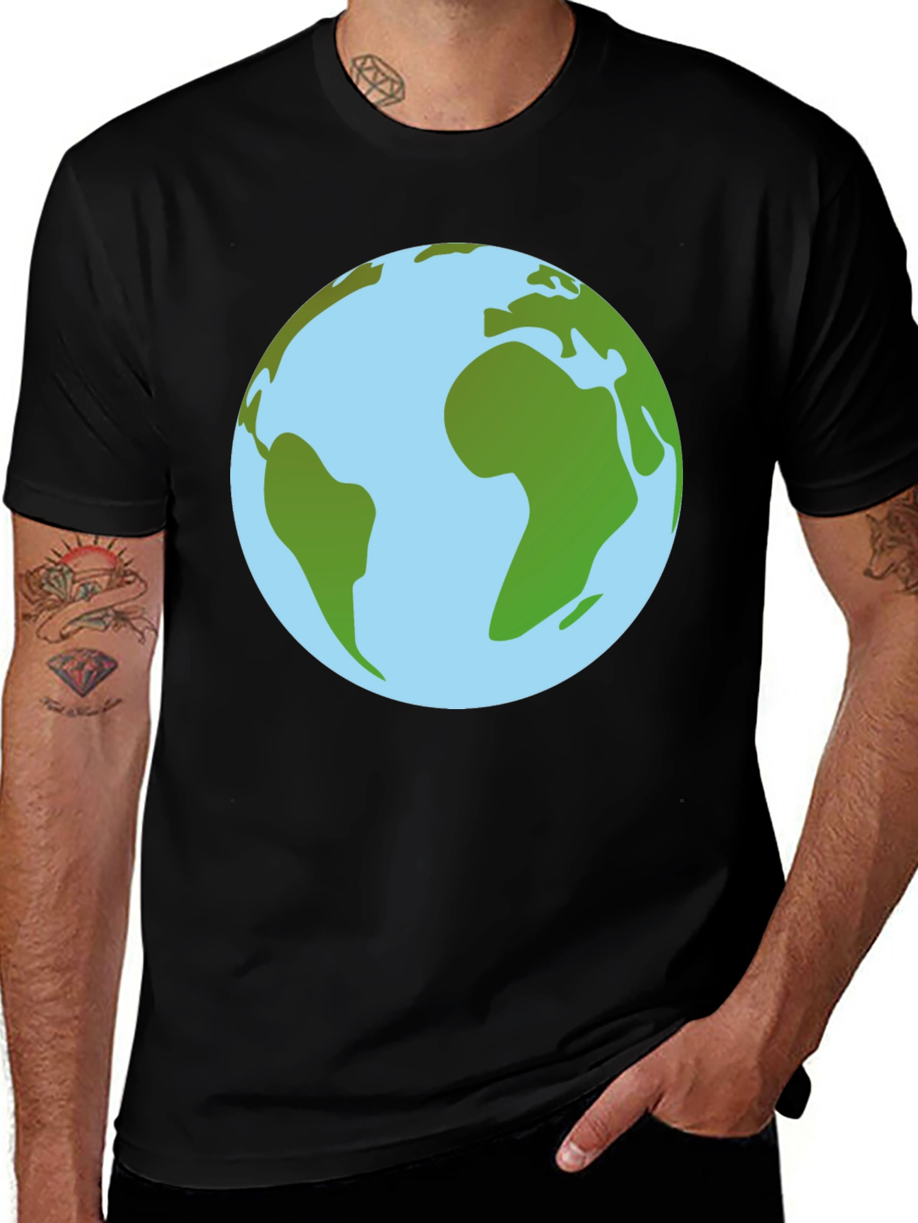Earth Graphic Tee - Black
