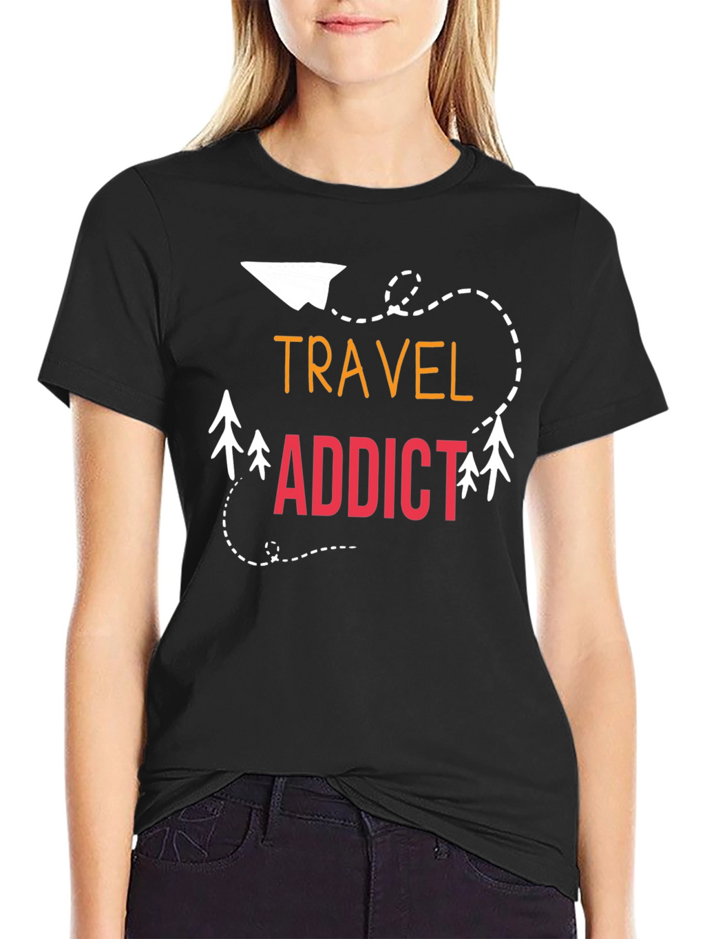 Travel Addict Graphic T-Shirt