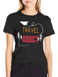 Travel Addict Graphic T-Shirt