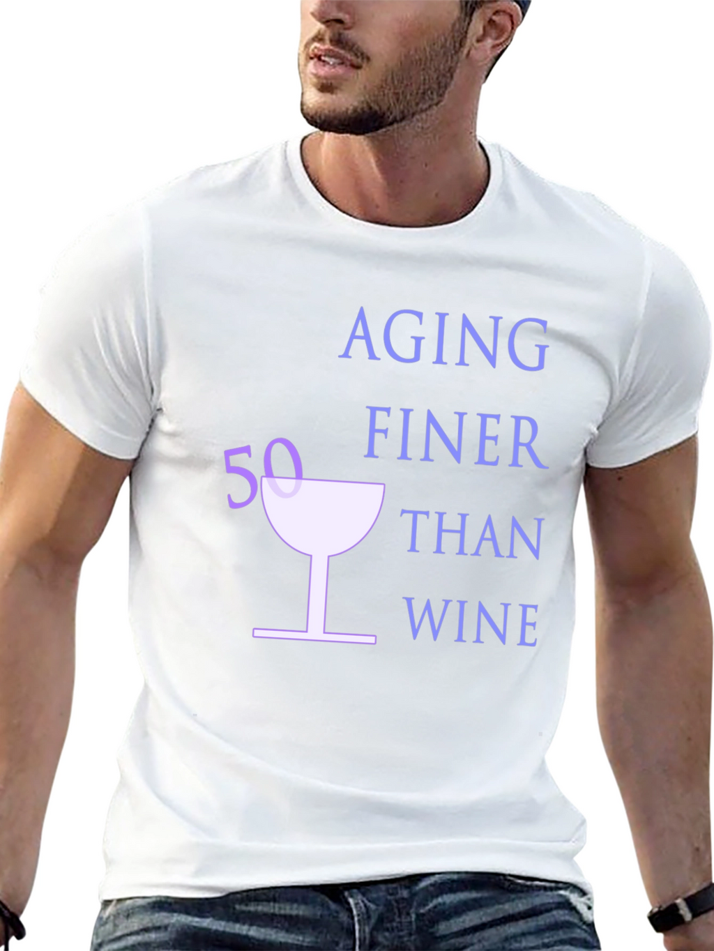 Aging Finer Than Wine Graphic T-Shirt