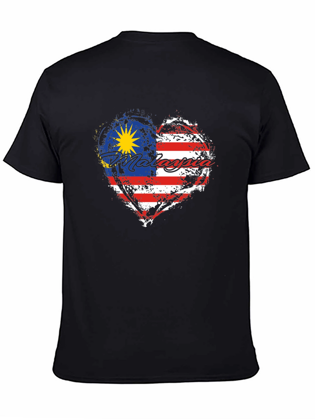 Malaysia Flag Heart T-Shirt