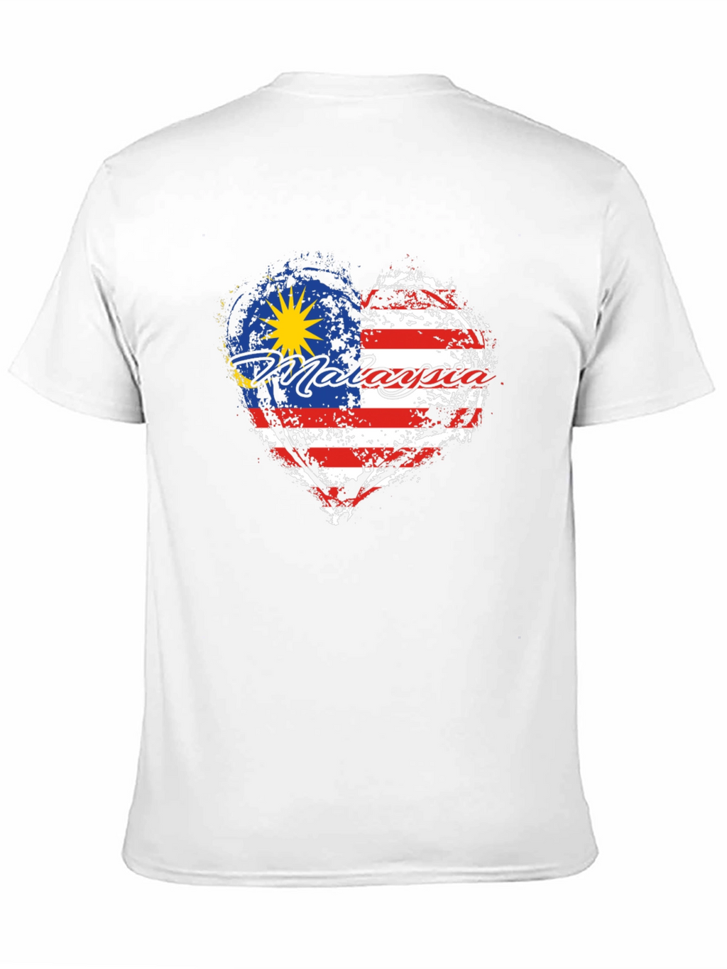 Malaysia Flag Heart T-Shirt