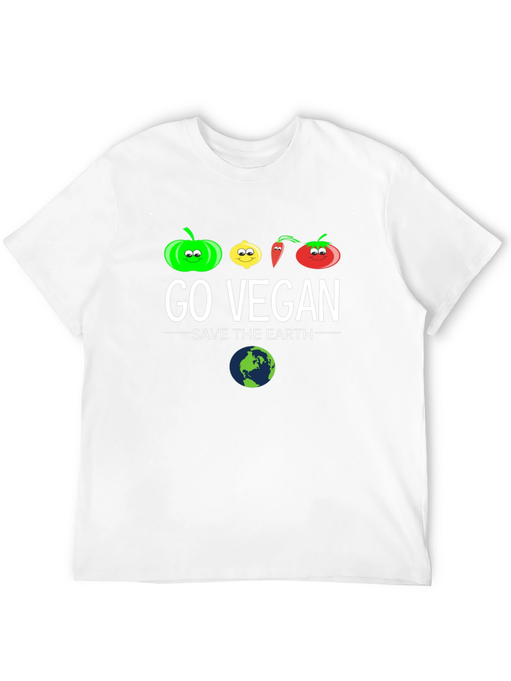 Go Vegan Save The Earth Graphic Tee