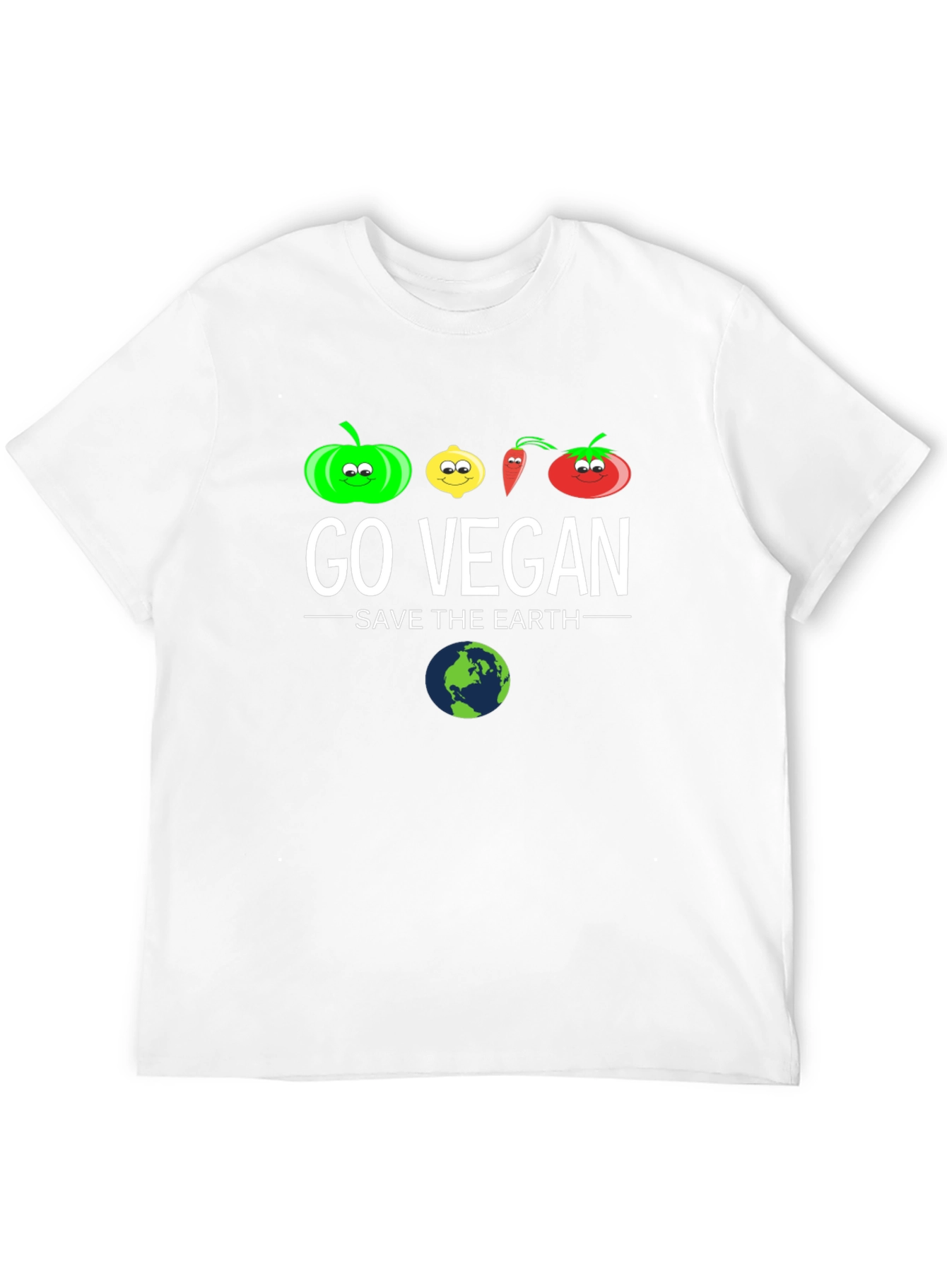 Go Vegan Save The Earth Graphic Tee
