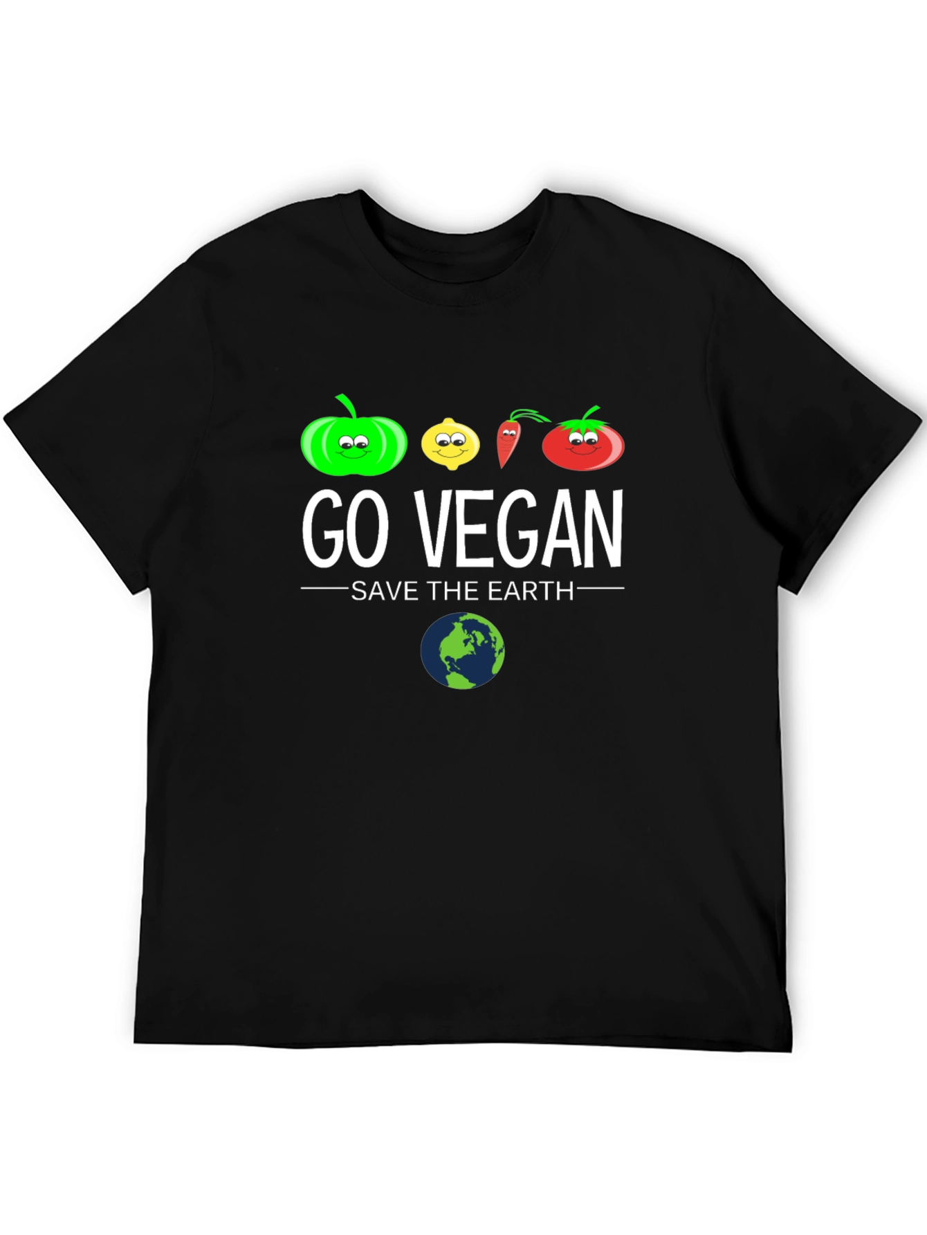 Go Vegan Save The Earth Graphic Tee